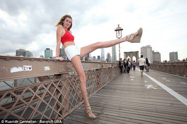 Girl bids to challenge record for the world's longest legs