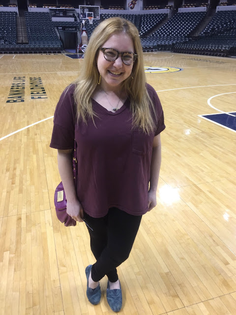 #OOTD, Outfit of the Day, Jamie Allison Sanders, Skargorn #61 Tee, Bankers Life Fieldhouse, Indiana Pacers