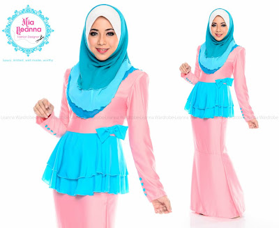 Hot Chic Peplum - Satin Valentino -  Baby Pink Blue