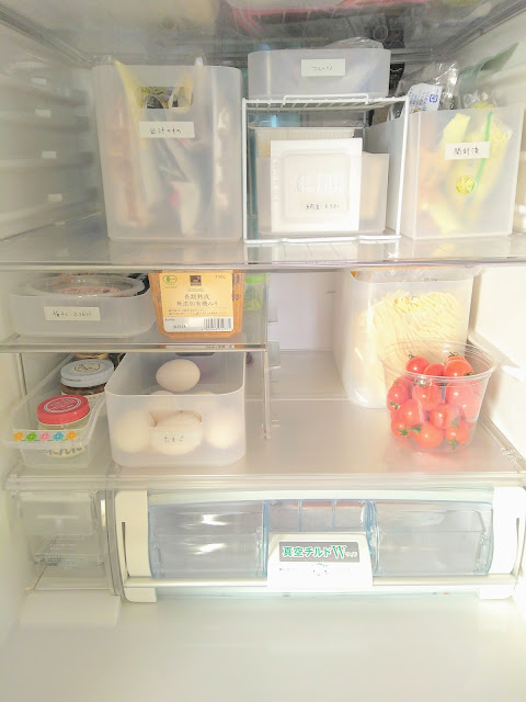 無印良品のPPメイクボックスで冷蔵庫をシンプルに整理