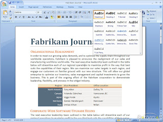 Microsoft Office 2007 screenshot