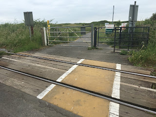 Penally train tracks pedestrian crossing