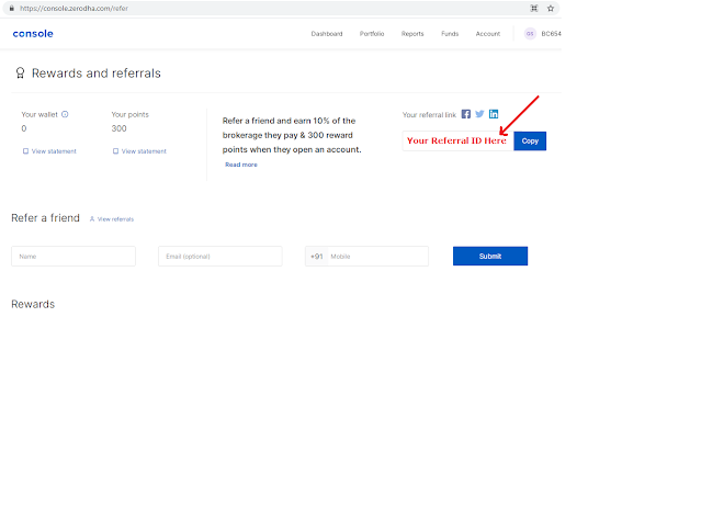 Zerodha Refer and Earn Offer