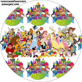 Disney World Toppers or Free Printable Candy Bar Labels.