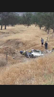 fresno county vehicle collision rollover teens injured highway 168 auberry