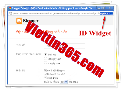 Cách tạo Widget trượt theo blog có id bất kì cho blogspot
