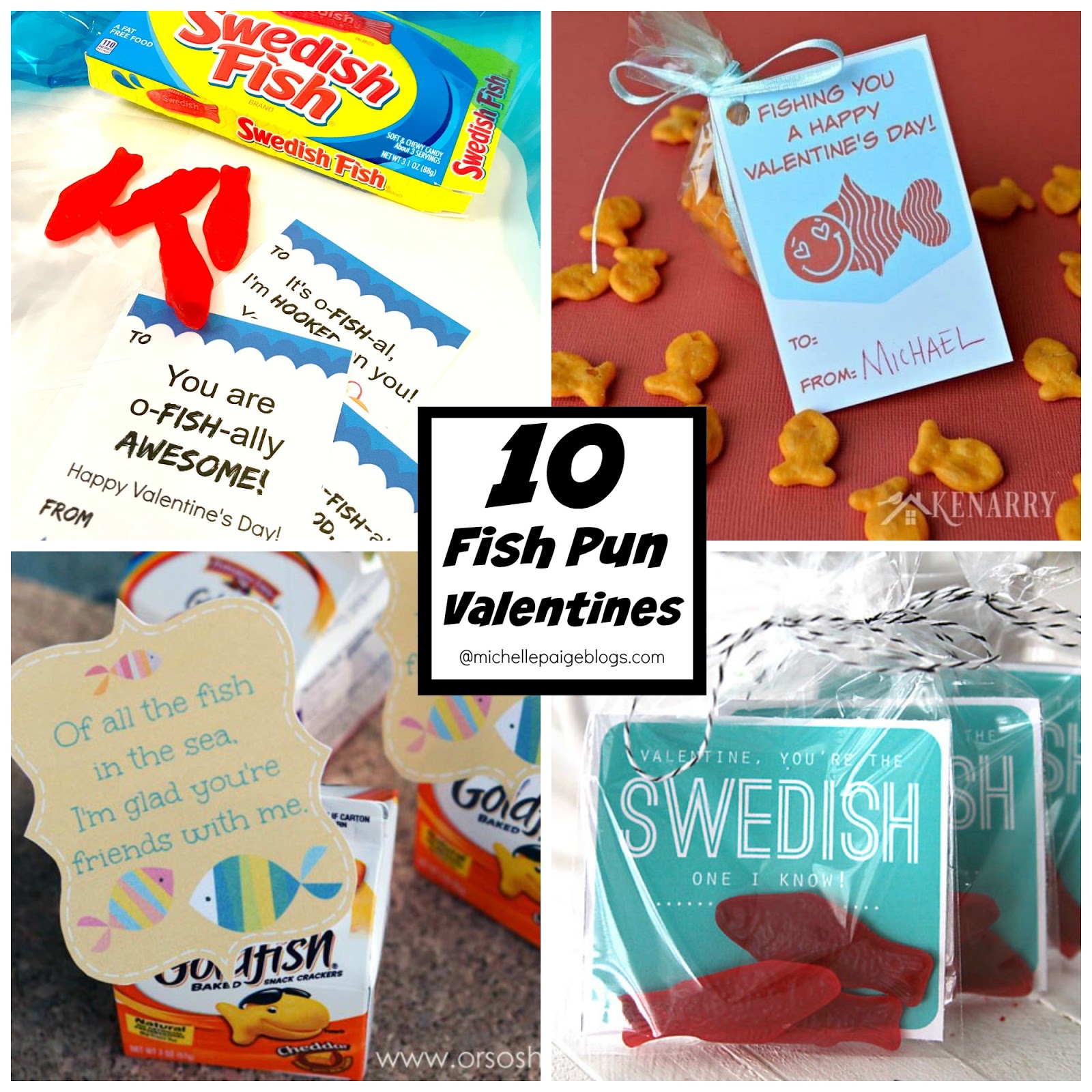 michelle paige blogs: 10 Fish PUN Printable Valentines
