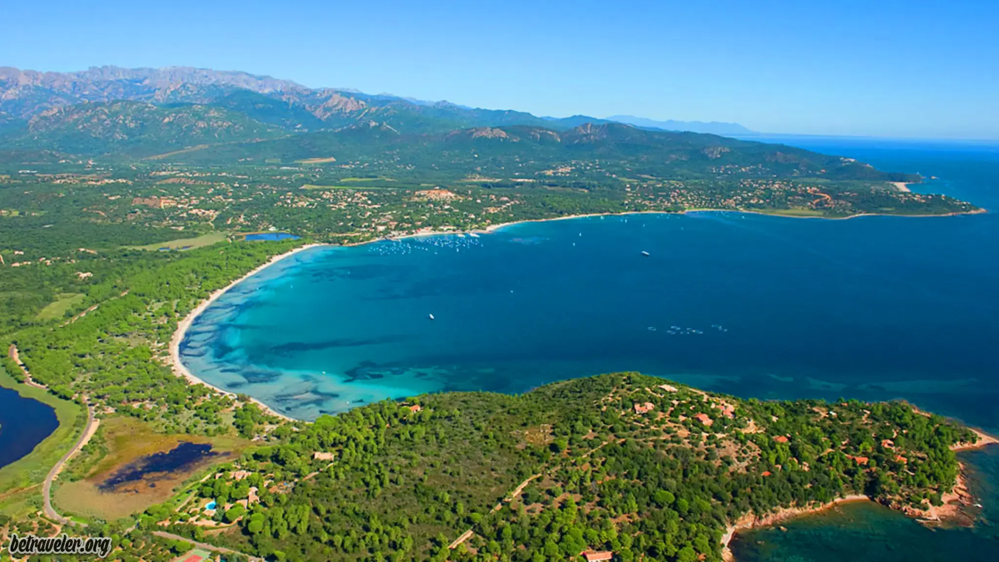 best beaches in corsica map