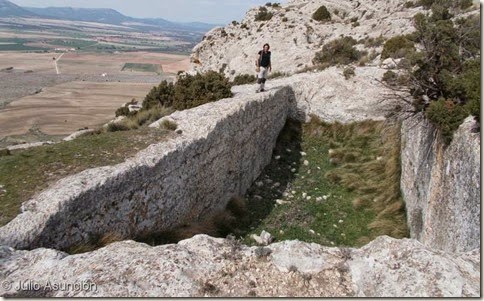 Castellar de Meca - Gran aljibe del sector oeste del poblado ibérico
