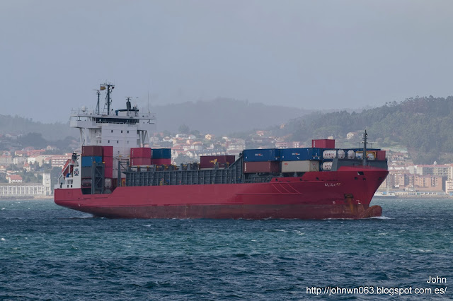 alida, fotos de barcos, container ship, vigo