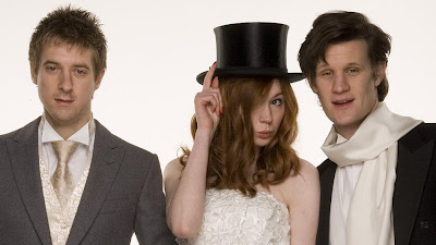 Amy and Rory's wedding photo, with the Doctor (bbc.co.uk)