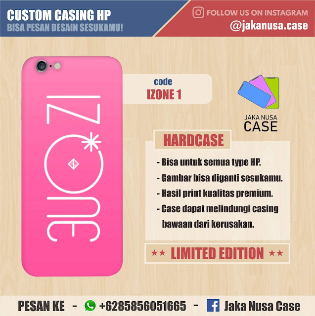Jual Custom Case: Casing HP Gambar Logo IZONE Produce 48