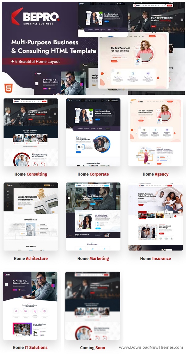 Bepro - Multipurpose Business & Consulting HTML Template Review