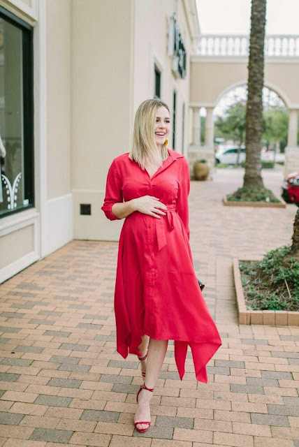 Red-chiffon-dress