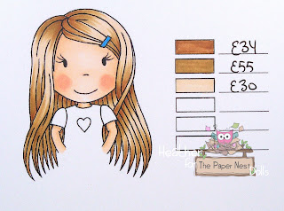 Heather Huggins - The Paper Nest Dolls - Copic Hair Color