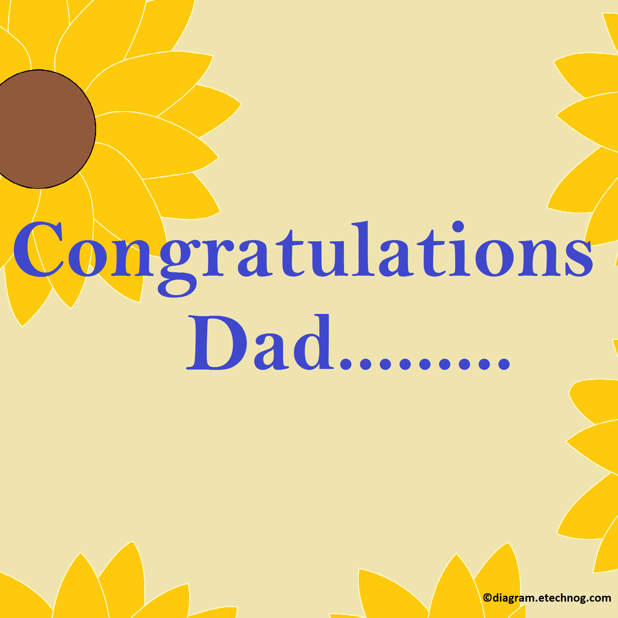 Congratulations Image for Father or Dad