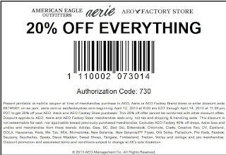 American Eagle Outfitters Printable Coupons November 2014