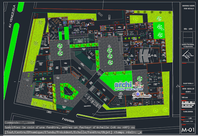 Cultural center in AutoCAD 