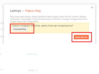 Cara Hapus Blog di Blogspot / Blogger secara Permanen