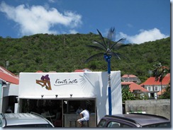 Blue coconuts in Gustavia