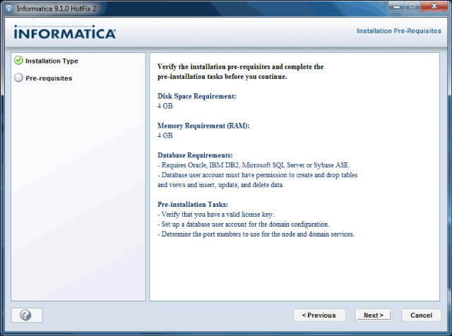 Informatica 9 Installation Steps