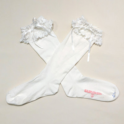 Baby the Stars Shine Bright Ribbon Knee Socks (2020) White
