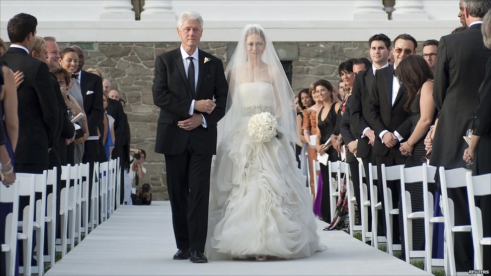 chelsea clinton wedding dress pictures. Vera Wang Chelsea Clinton