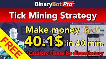 Tick Mining Strategy | Binary Bot Pro