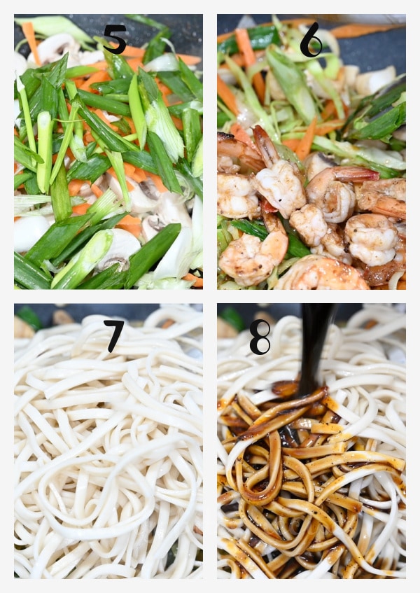 steps by step pictures of how to make yaki udon with shrimp_2