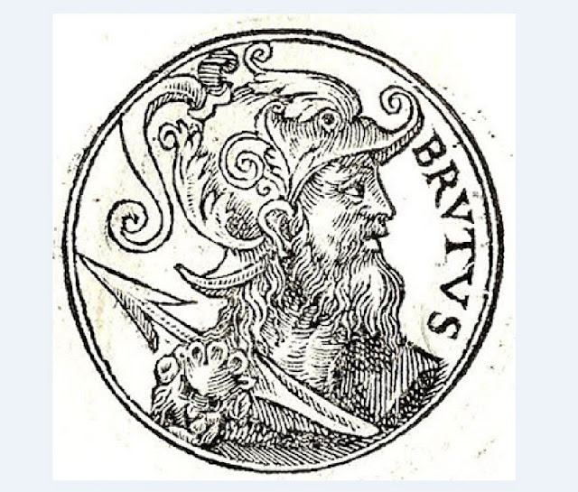 Изображение 1553 года Брута Троянского, легендарного потомка троянского героя Энея