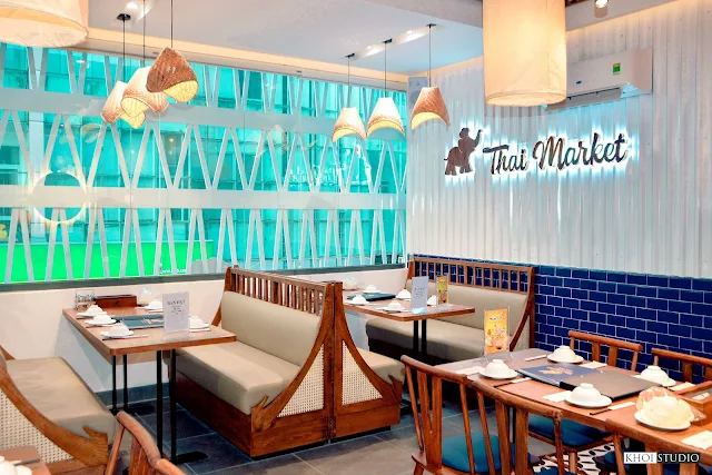 Chụp ảnh nội thất nhà hàng Thai Market - Chi nhánh Tam Kỳ