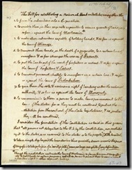 Jefferon - Washington Letter 1791