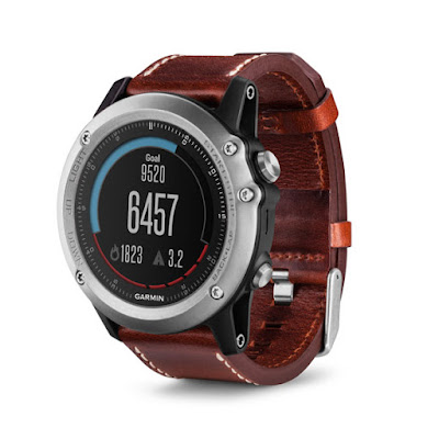 Garmin Fenix 3 Sapphire (Silver With Leather Band)