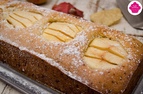 Gâteau aux pommes fossiles: gâteau cuit gros plan