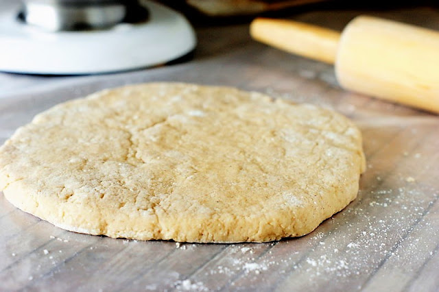 Rolled Out Dough To Make Old-Fashioned Doughnuts Image