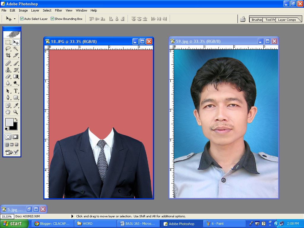 CILACAP PHOTOSHOP: TUTORIAL CARA MEMASANG TEMPLATE BAJU 