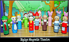 wooden toys, Bigjigs, cast