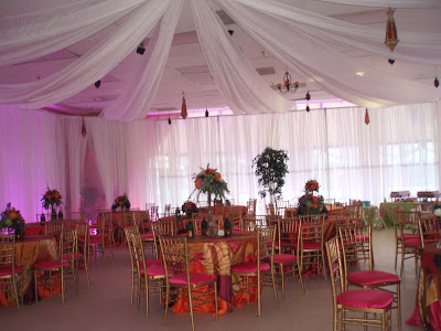 Liz had always dreamed of a wedding based on 1001 Arabian Nights with decor 