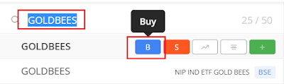 How To Buy GOLDBEES Gold ETF in Zerodha