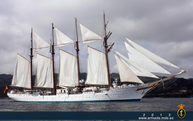 El buque escuela “Juan Sebastián de Elcano” hace escala en Santander. 