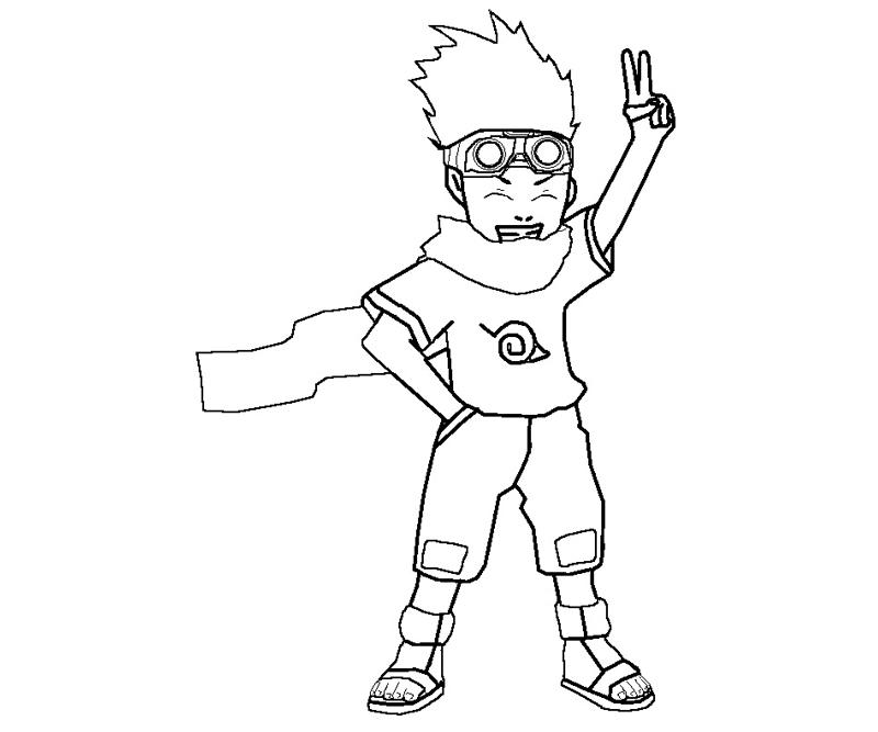 Printable Konohamaru Sarutobi 2 Coloring Page