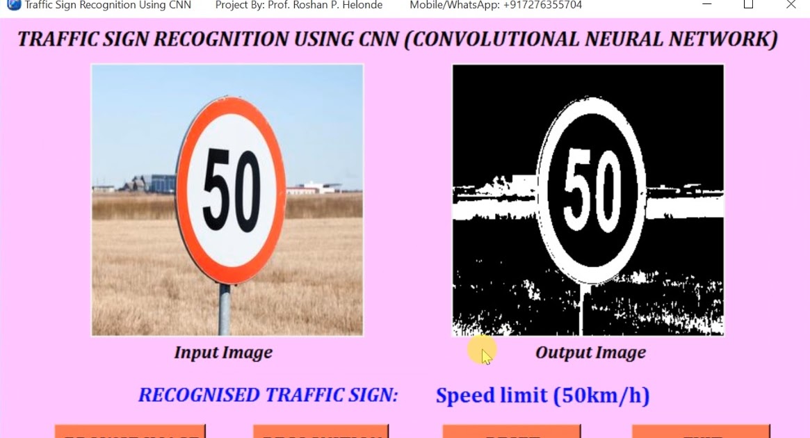 Traffic Sign Recognition Using CNN (Convolutional Neural Network ...