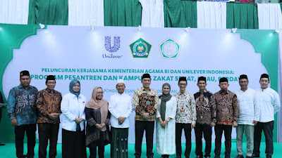 Kemenag - Unilever Jalin Kerjasama Program Pesantren dan Kampung Zakat Sehat