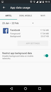 Restrict background data