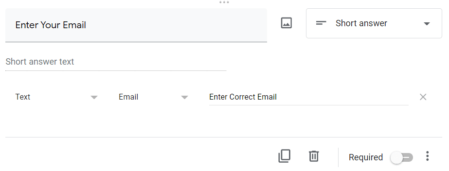 setting the advance validation when user enter the email