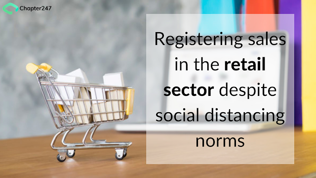 Registering sales in the retail sector despite social distancing norms