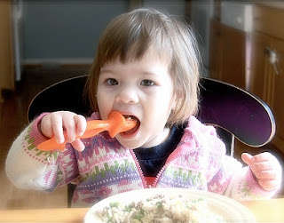 teach how to eat on a toddler