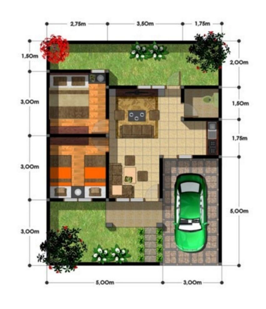 Desain Rumah Minimalis Modern Luas 100 Meter Gambar Desain Rumah