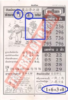 Thai Lottery 4pc First Paper For 16-12-2018 