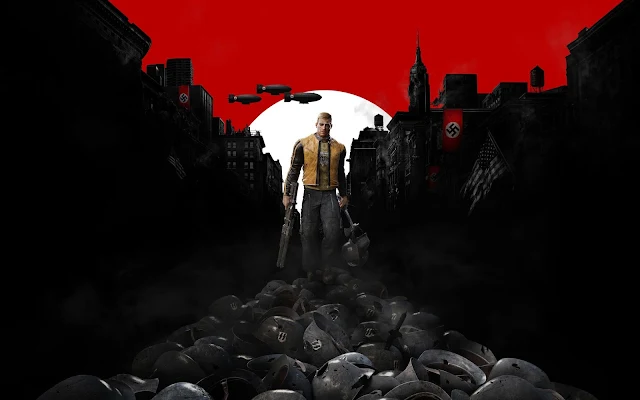  Papel de parede grátis HD Jogo Wolfenstein 2 The New Colossus para PC, Notebook, iPhone, Android e Tablet.
